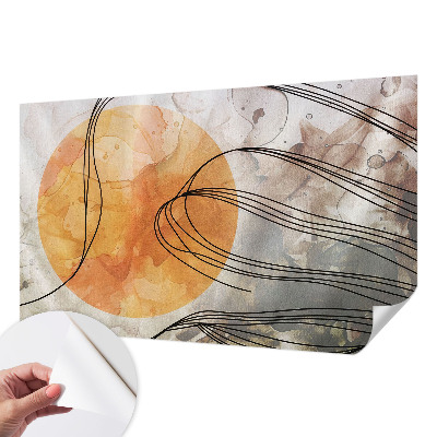 Self-adhesive photo wallpaper with a harmonious abstract design