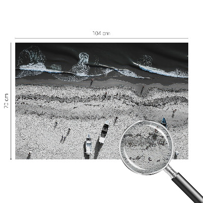 Peel and stick wall mural for living room Beach tranquility