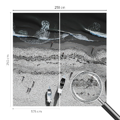 Peel and stick wall mural for living room Beach tranquility