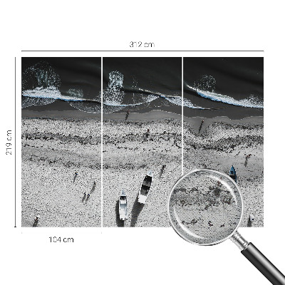 Peel and stick wall mural for living room Beach tranquility