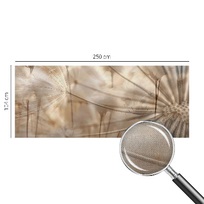 Peel and stick wall mural for kids' room with a subtle dandelion pattern