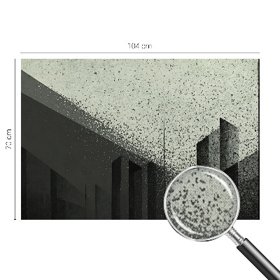 3D wall mural City geometry