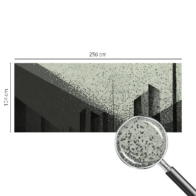 3D wall mural City geometry