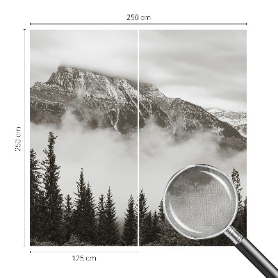 3D photo wallpaper mural with a mountain landscape design