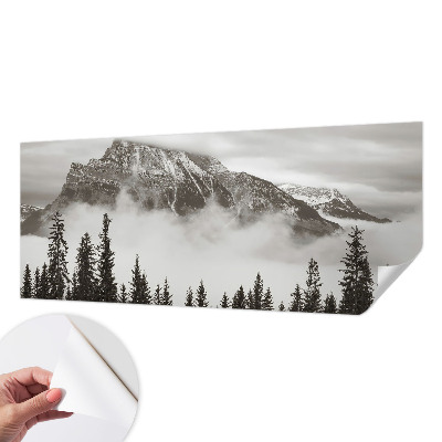 3D photo wallpaper mural with a mountain landscape design