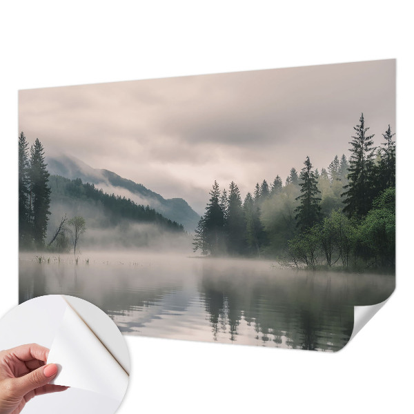 Peel and stick wall mural Atmospheric lake