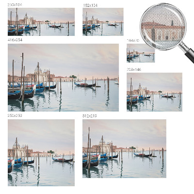 Self-adhesive photo wallpaper with a Venetian scenery motif