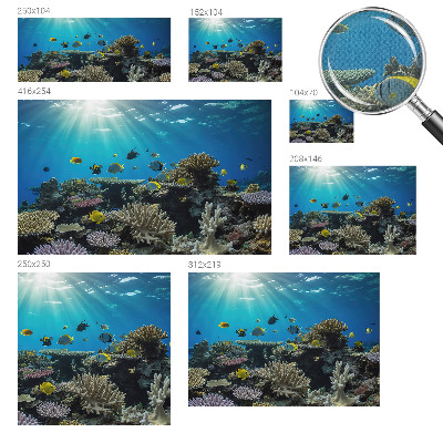 Stick-on wall mural Underwater world