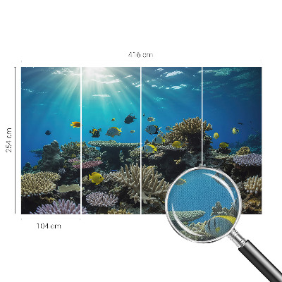 Stick-on wall mural Underwater world