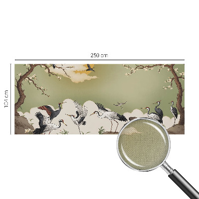 Removable wall mural wallpaper with an elegant nature design