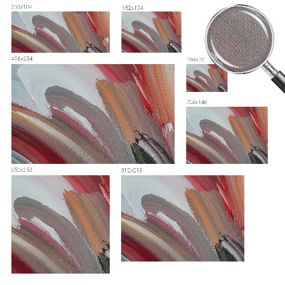 3D wall mural with a painterly expression finish