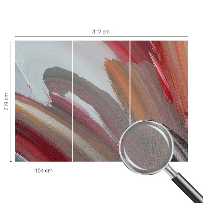 3D wall mural Painterly expression