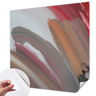 3D wall mural Painterly expression