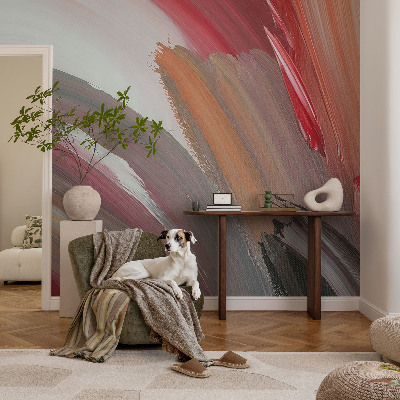 3D wall mural Painterly expression
