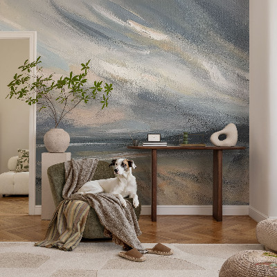 3D photo wallpaper mural with the Morning Calm design