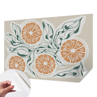 Children's wall mural Fruit patterns
