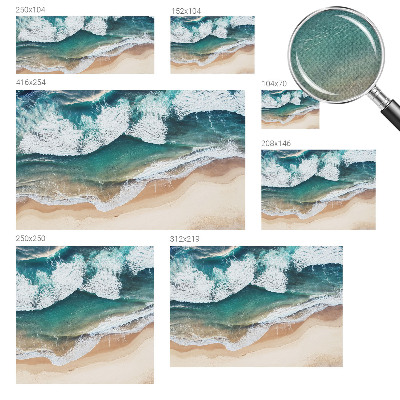 Peel and stick wall mural Sea waves