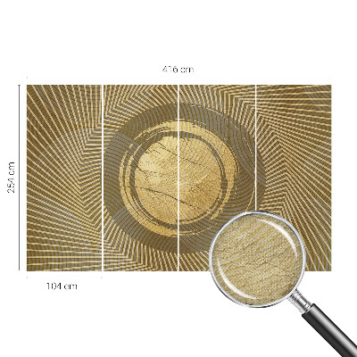 Peel and stick wallpaper mural Radiating lines