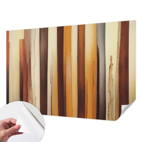 Stick-on wall mural with an abstract textured design