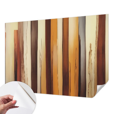 Stick-on wall mural with an abstract textured design