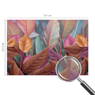 Removable wall mural Colorful leaves