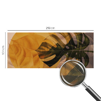Removable wall mural wallpaper Abstract leaves