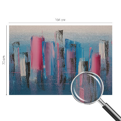 3D wall mural with abstract striped pattern