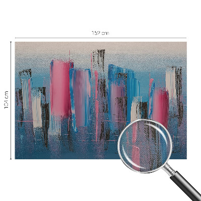 3D wall mural with abstract striped pattern