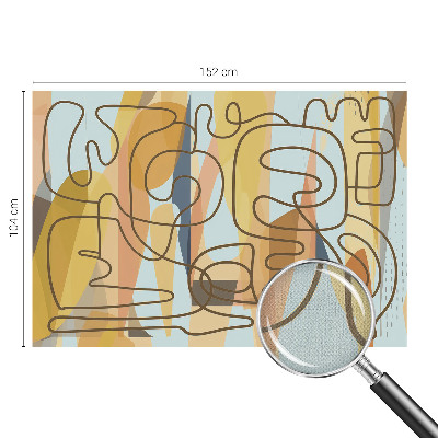 3D photo wallpaper mural Abstract shapes