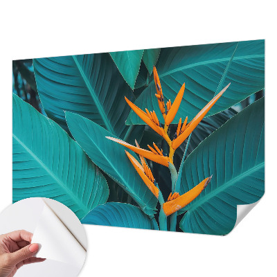 Nursery wall mural Leafy flowers