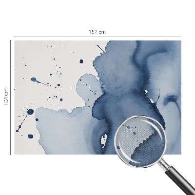 Children's wall mural Navy blue splashes