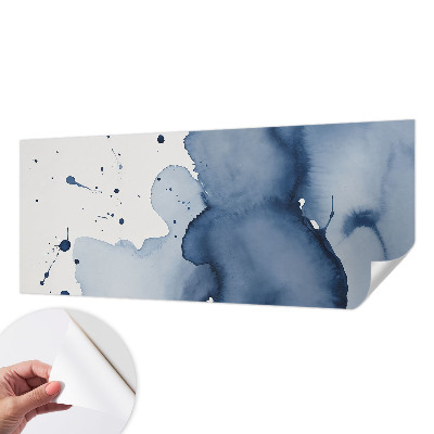 Children's wall mural Navy blue splashes