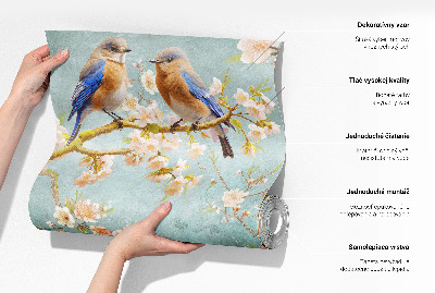 Children's wall mural Navy blue splashes