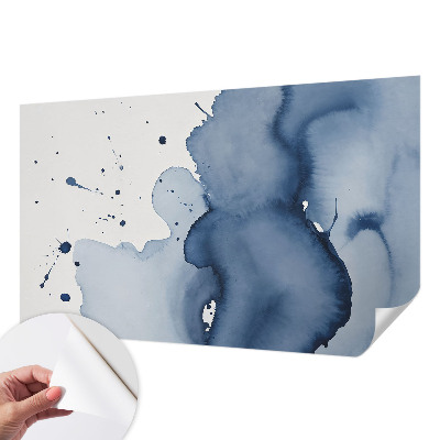Children's wall mural Navy blue splashes
