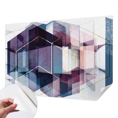 Self-adhesive photo wallpaper Geometric cubes