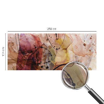 Removable wall mural wallpaper with an abstract harmony design