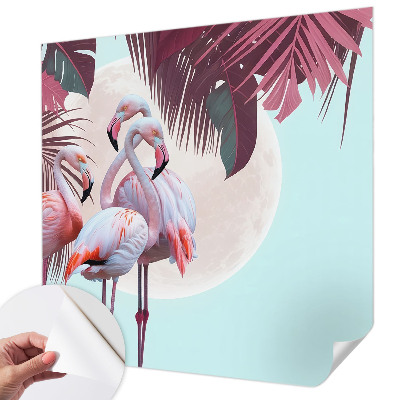 Removable wall mural Exotic birds