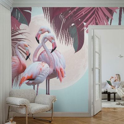 Removable wall mural Exotic birds