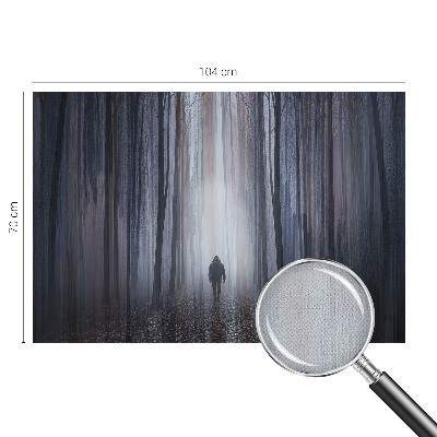 Stick-on wall mural featuring a forest scene called 
