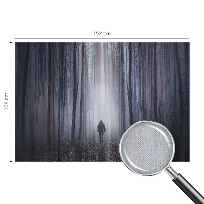 Stick-on wall mural featuring a forest scene called 