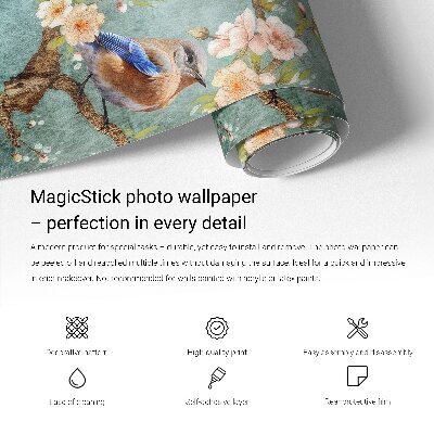 Peel and stick wall mural for bedroom Forest fog