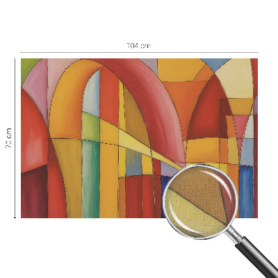 3D wall mural with an energy forms design
