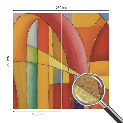 3D wall mural with an energy forms design