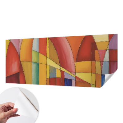 3D wall mural with an energy forms design