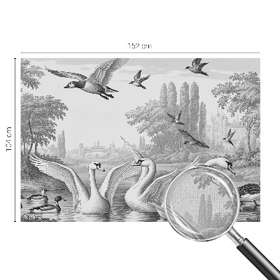 3D photo wallpaper mural with a classic landscape