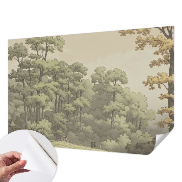 Baby room wall mural Forest idyll