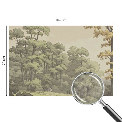 Baby room wall mural Forest idyll
