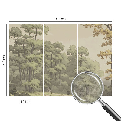 Baby room wall mural Forest idyll
