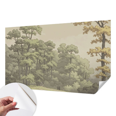 Baby room wall mural Forest idyll