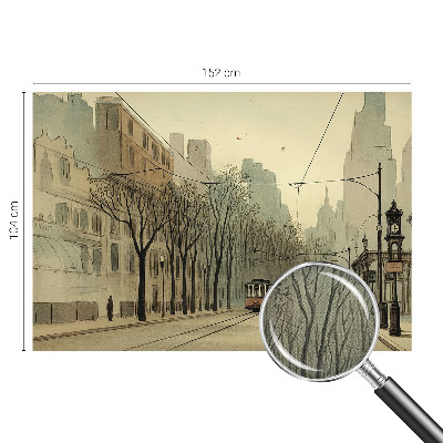 Peel and stick wallpaper mural Urban symmetry